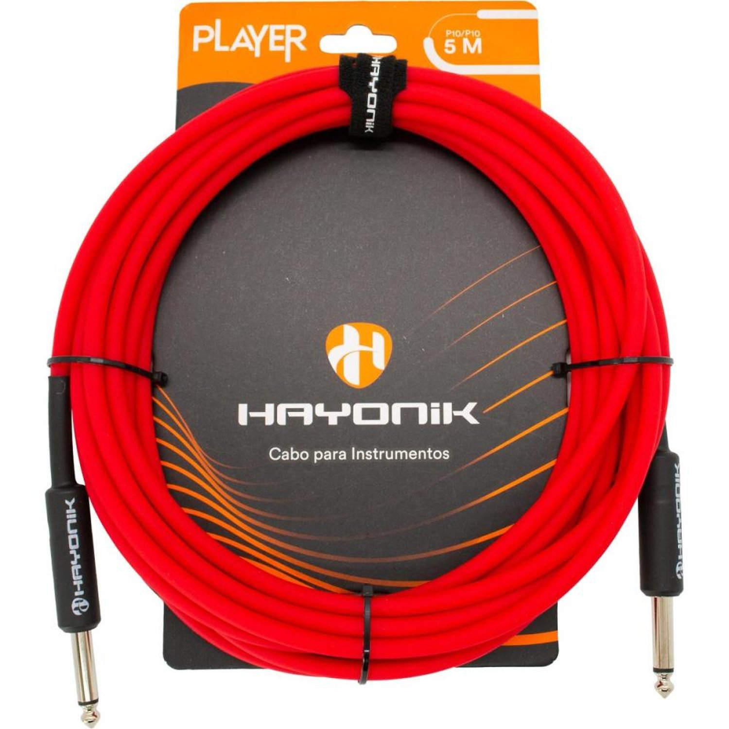 Cabo Para Instrumentos Player P10 X P10 5M Vermelho Hayonik Un.Venda: Pc/1