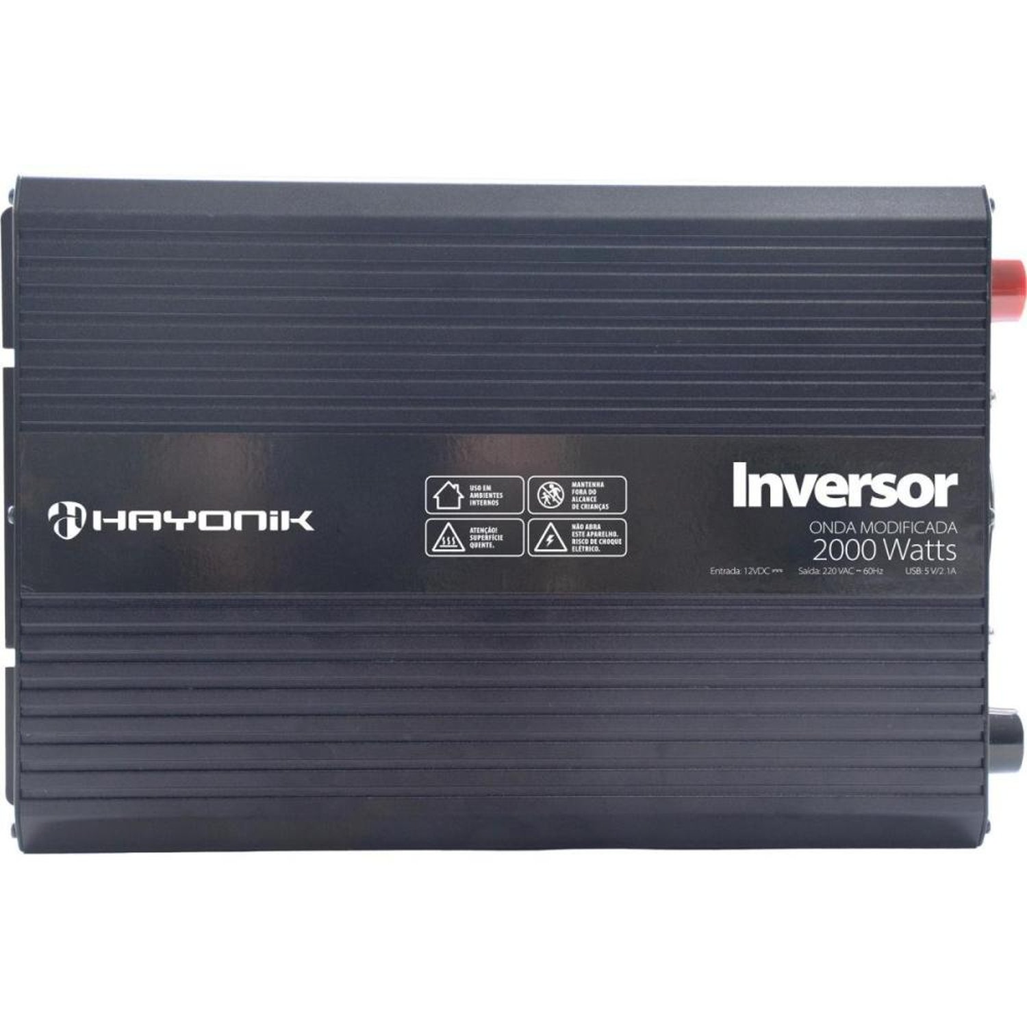 Inversor De Onda Modificada Hayonik Msw122 2000W 12V/220V Usb Un.Venda: Pc/1