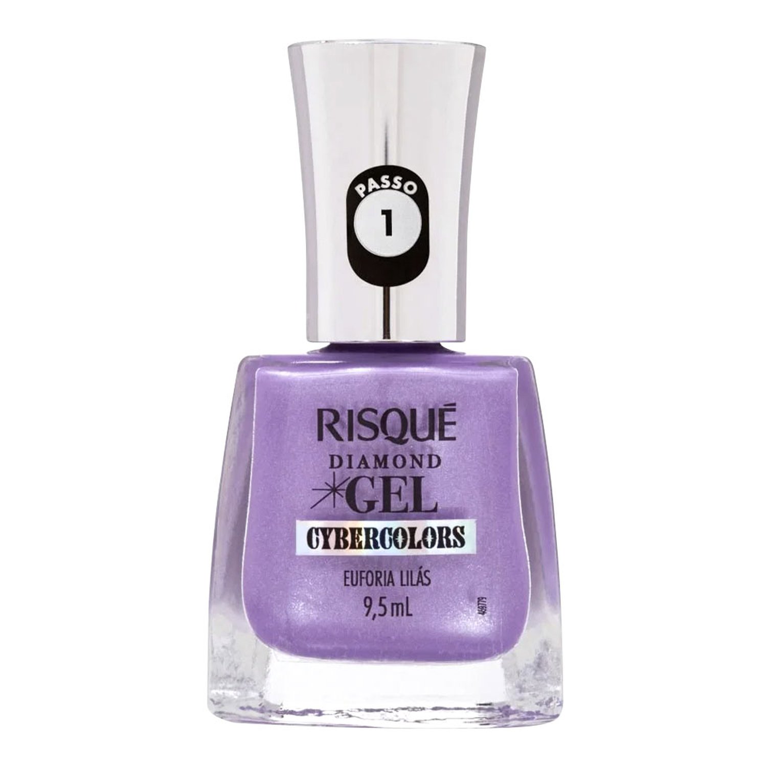 Esmalte Risque Dgel Metálico Euforia Lilás 9,5Ml