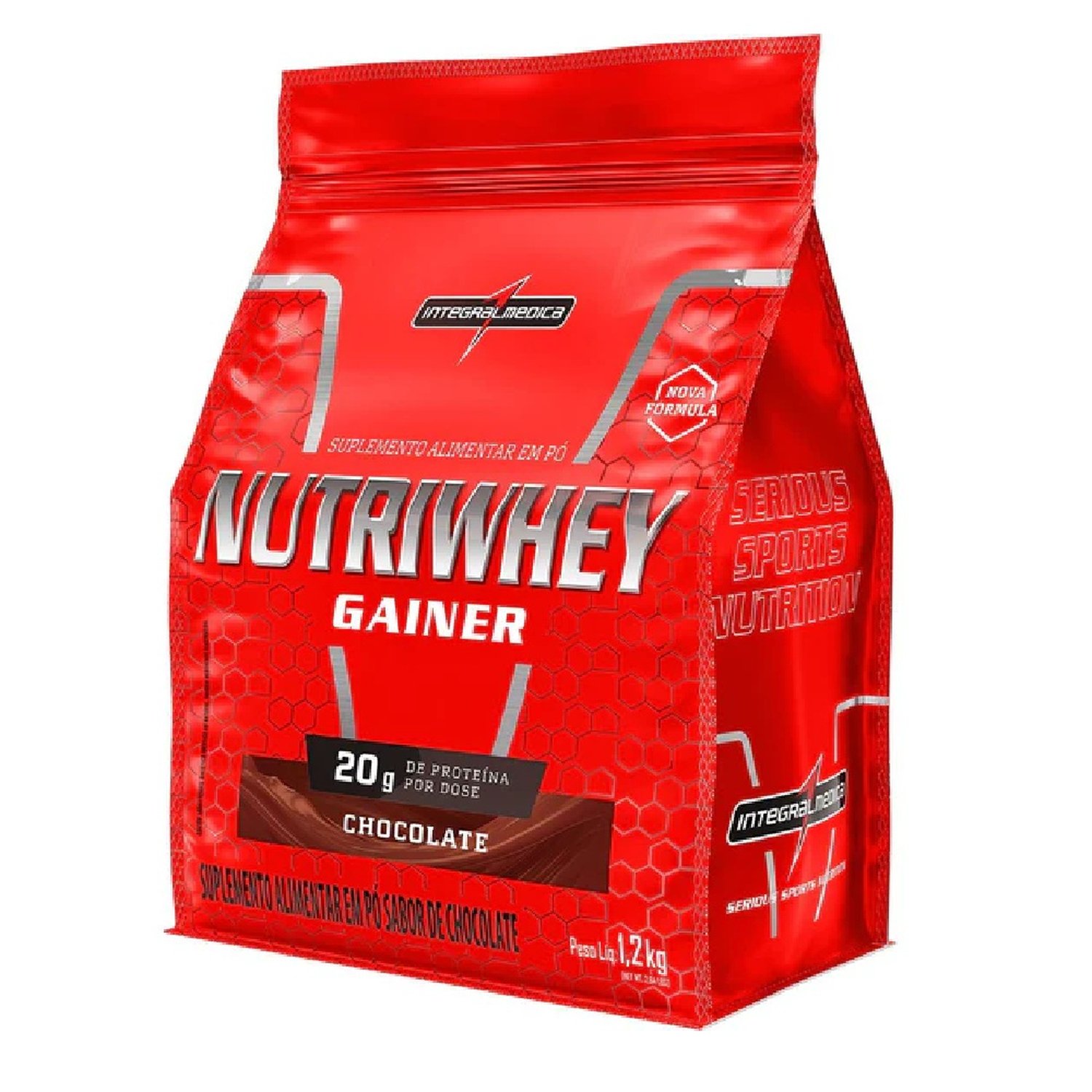Hipercalorico Nutriwhey Gainer Integralmedica Chocolate 1,2Kg