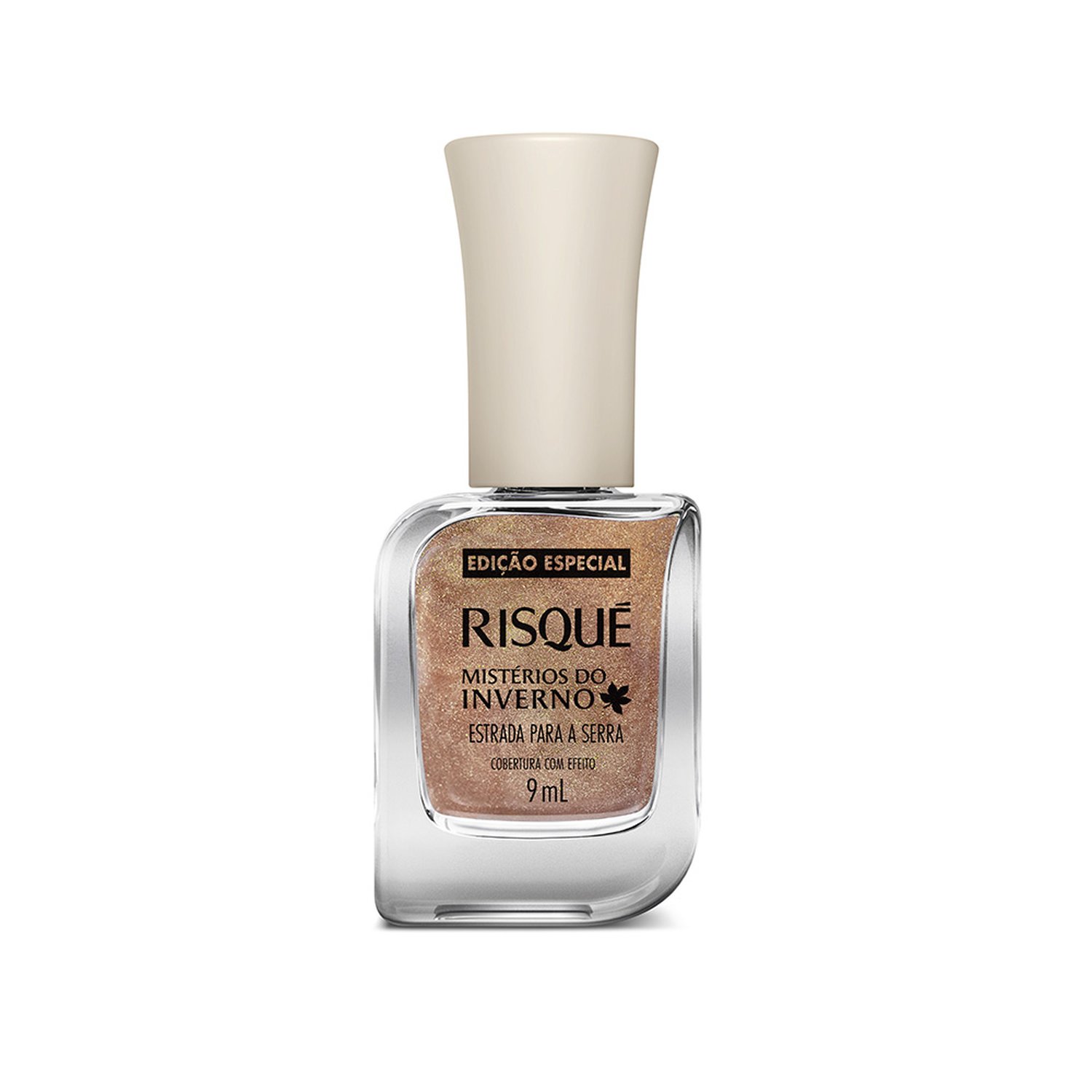 Esmalte Risque Cobertura com Efeito Estrada Para Serra Dourado 9ml