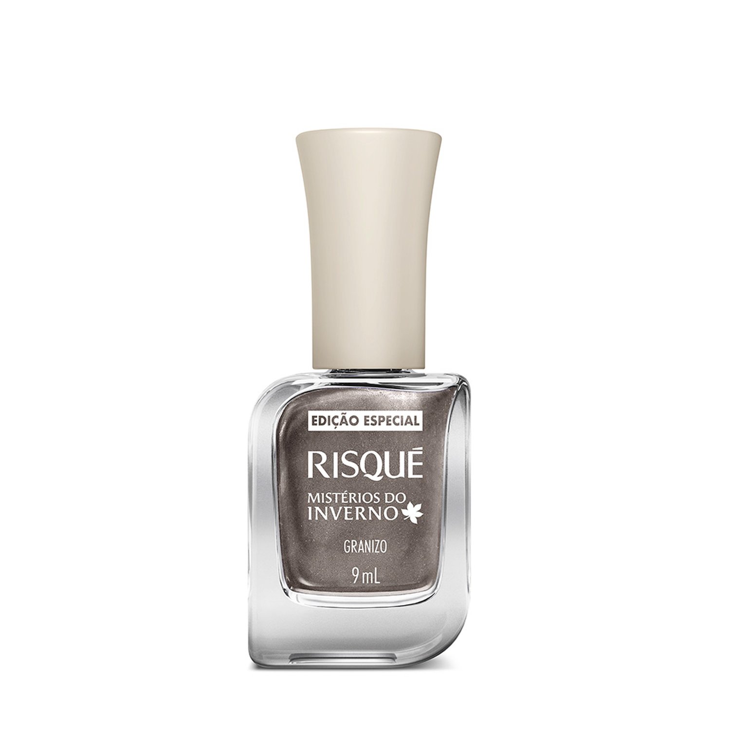 Esmalte Risqué Metálico Mistérios do Inverno Granizo Cinza 9ml