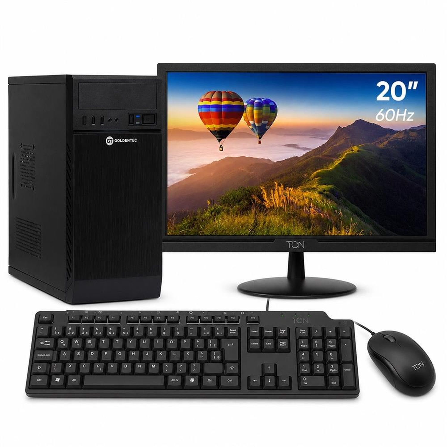 Kit Computador I3 2G 4G, Ssd 120, Monitor 20 ,Teclado E Mouse