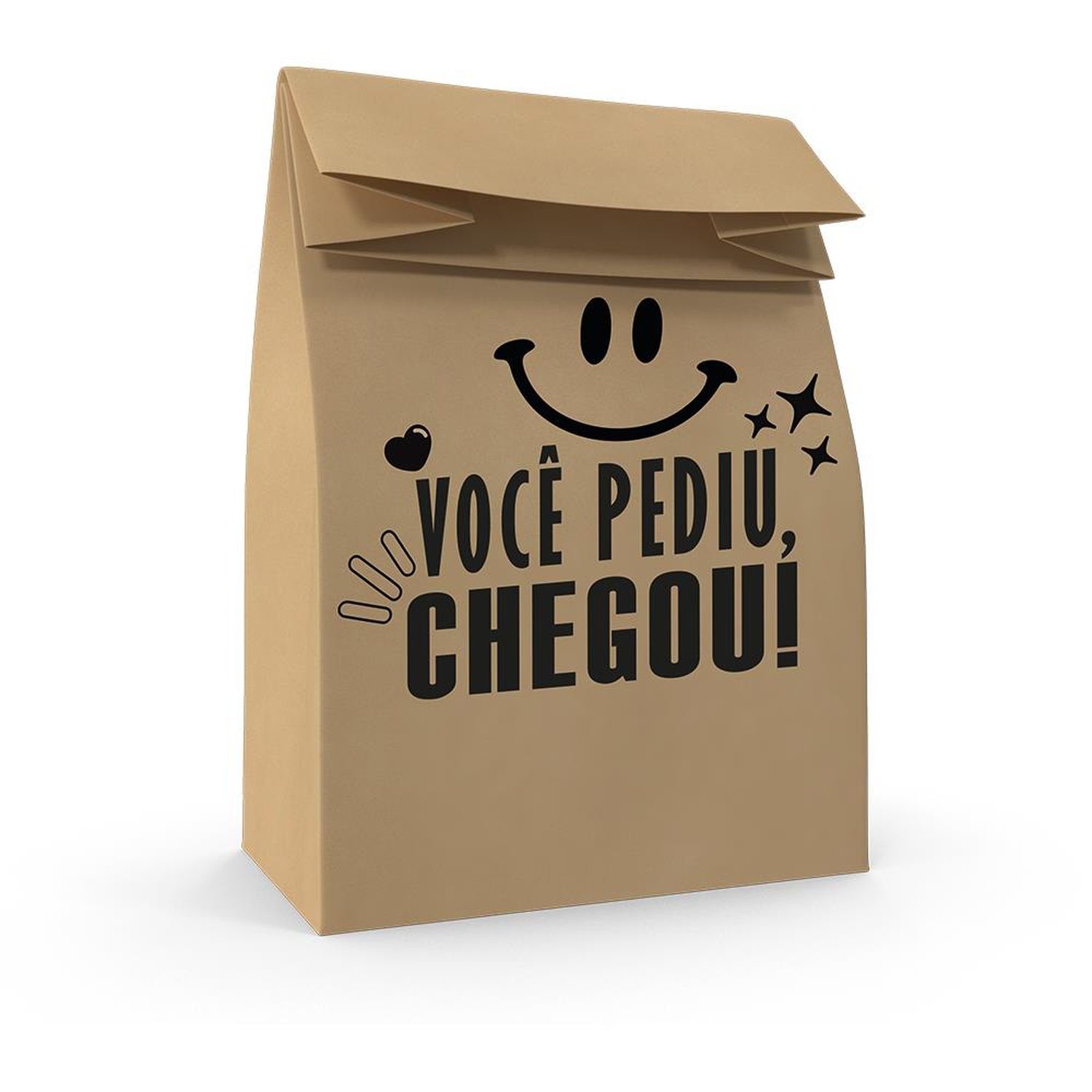 Saco De Papel G 33X26x17 Pediu Chegou Food Service