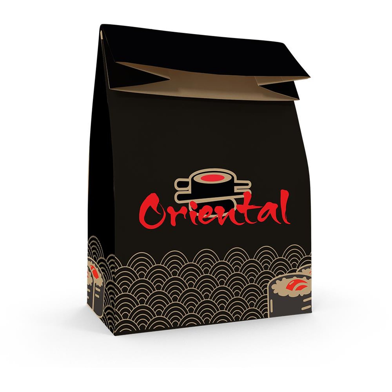 Saco De Papel M 29X24x12 Oriental Food Service