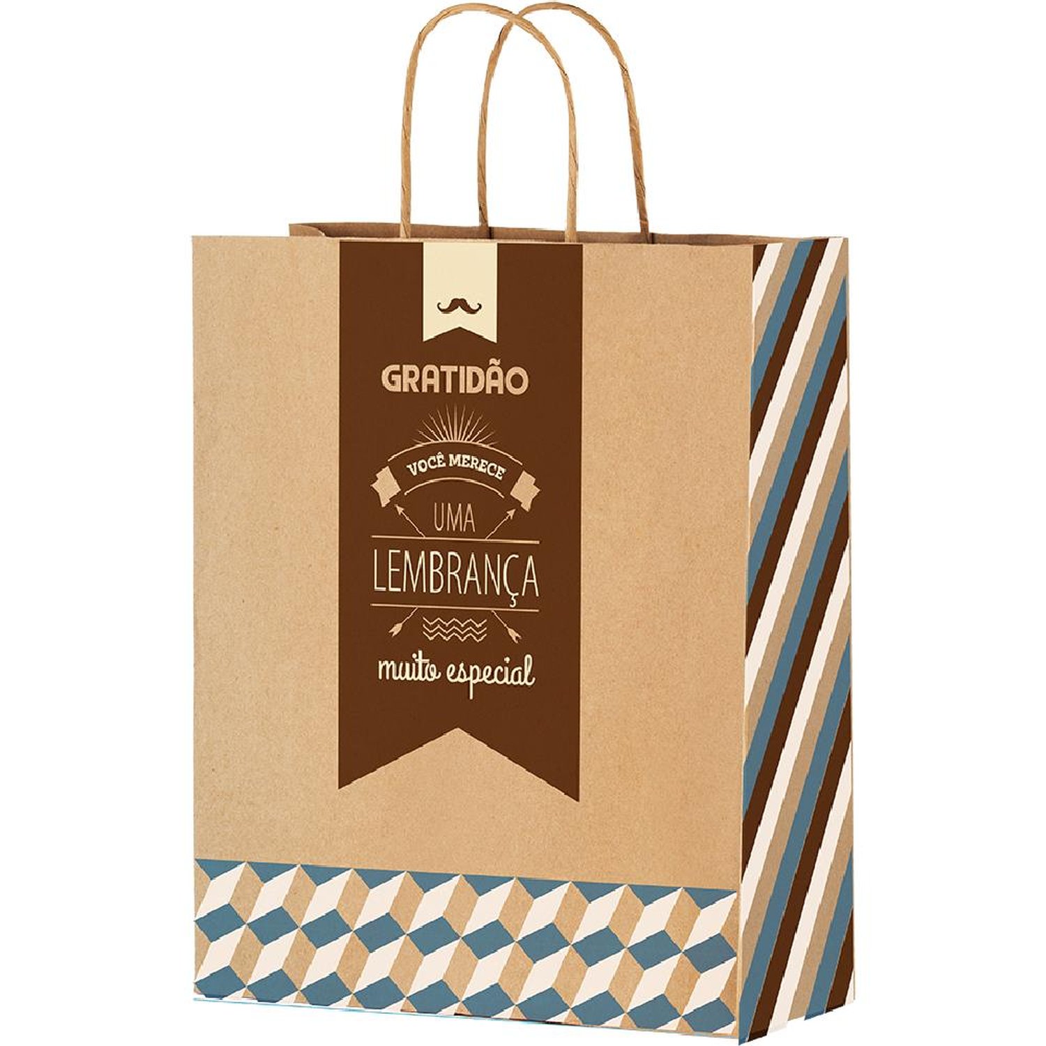 Sacola De Papel M 29X24x12 Para Ele