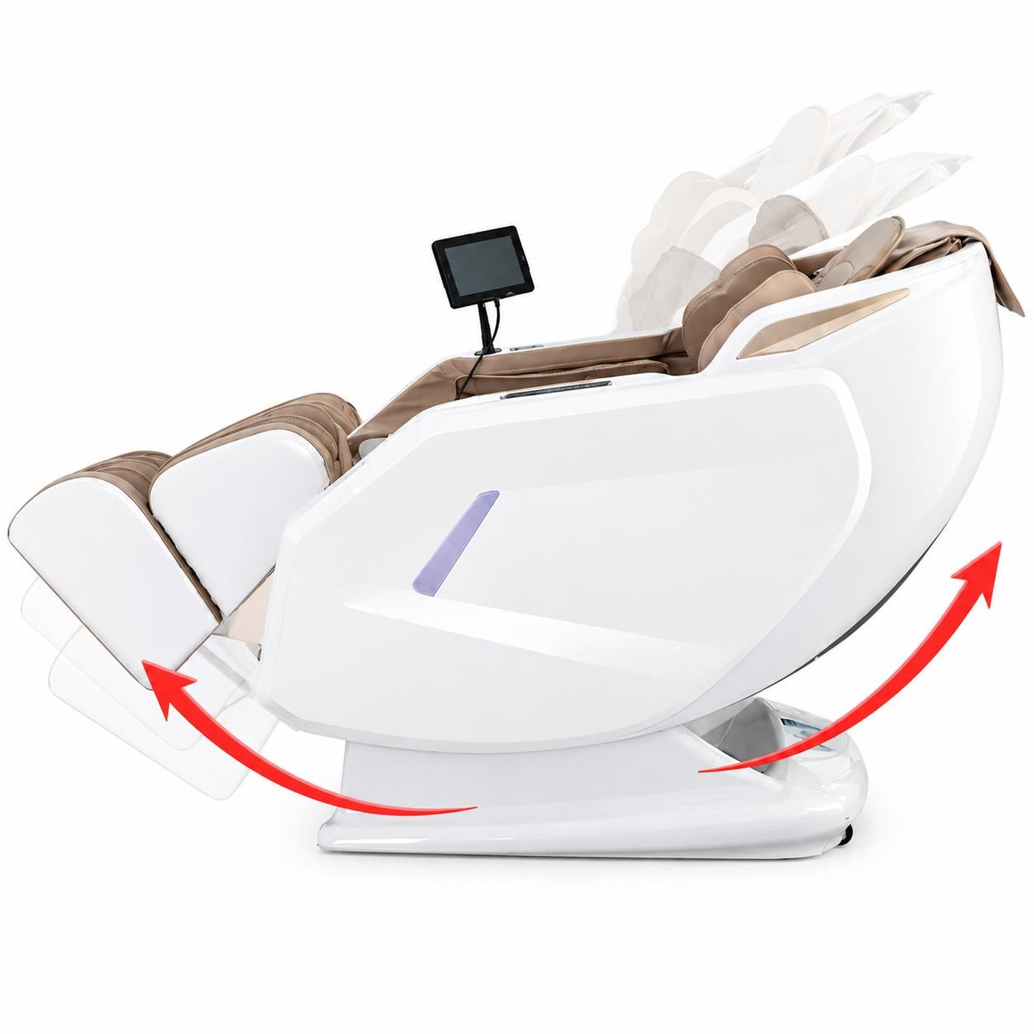 Poltrona De Massagem Evolution Pro 3D, Aquecimento, Relaxante Zero Gravidade, Branca