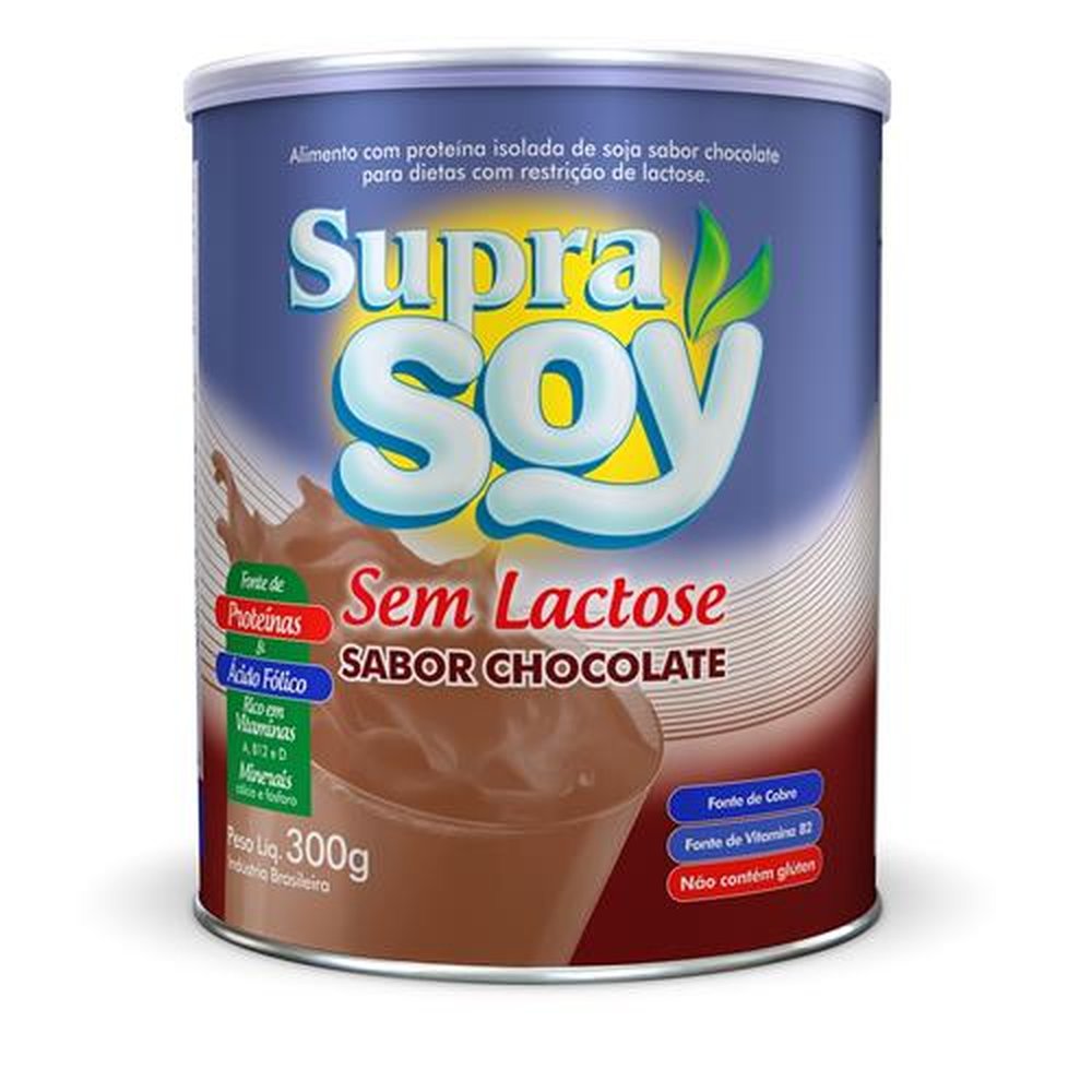 Bebida Supra Soy Sem Lactose Chocolate Caixa 12x300 Gr
