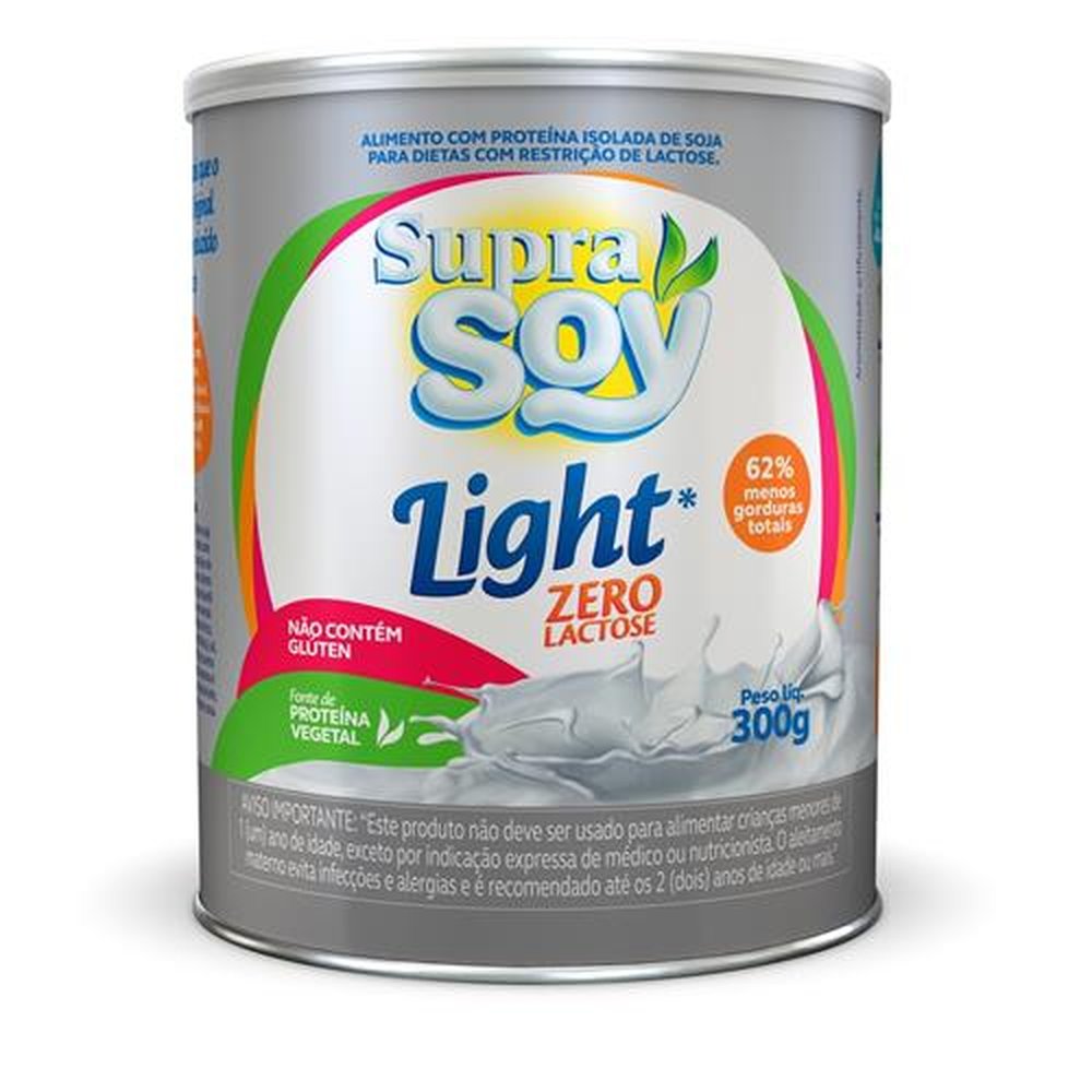 Bebida Supra Soy Sem Lactose Light Caixa 6x300 Gr