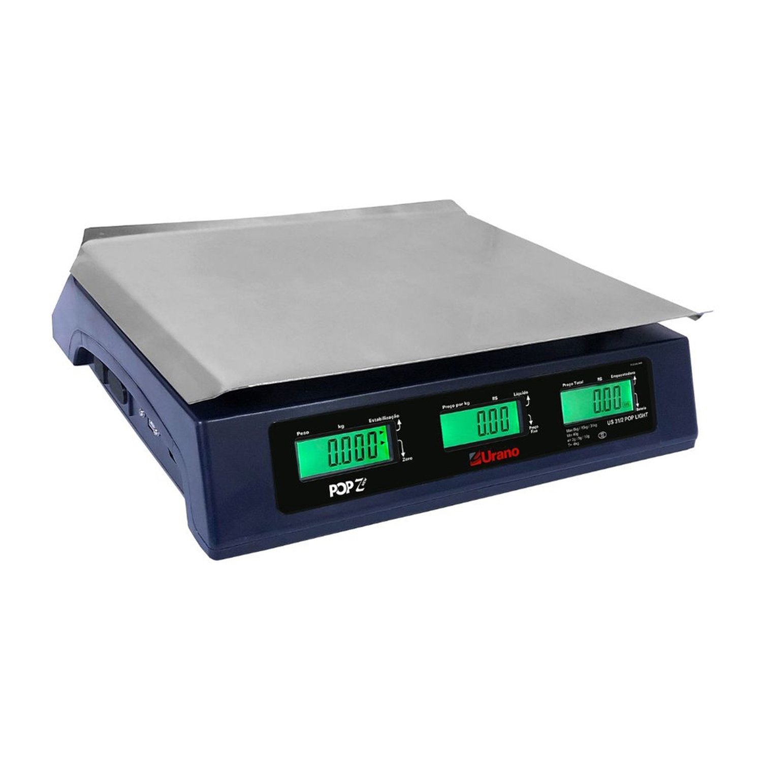 BALANCA URANO COMPUTADORA US POP LIGHT PRIME 31KG/2G COM SERIAL BATERIA