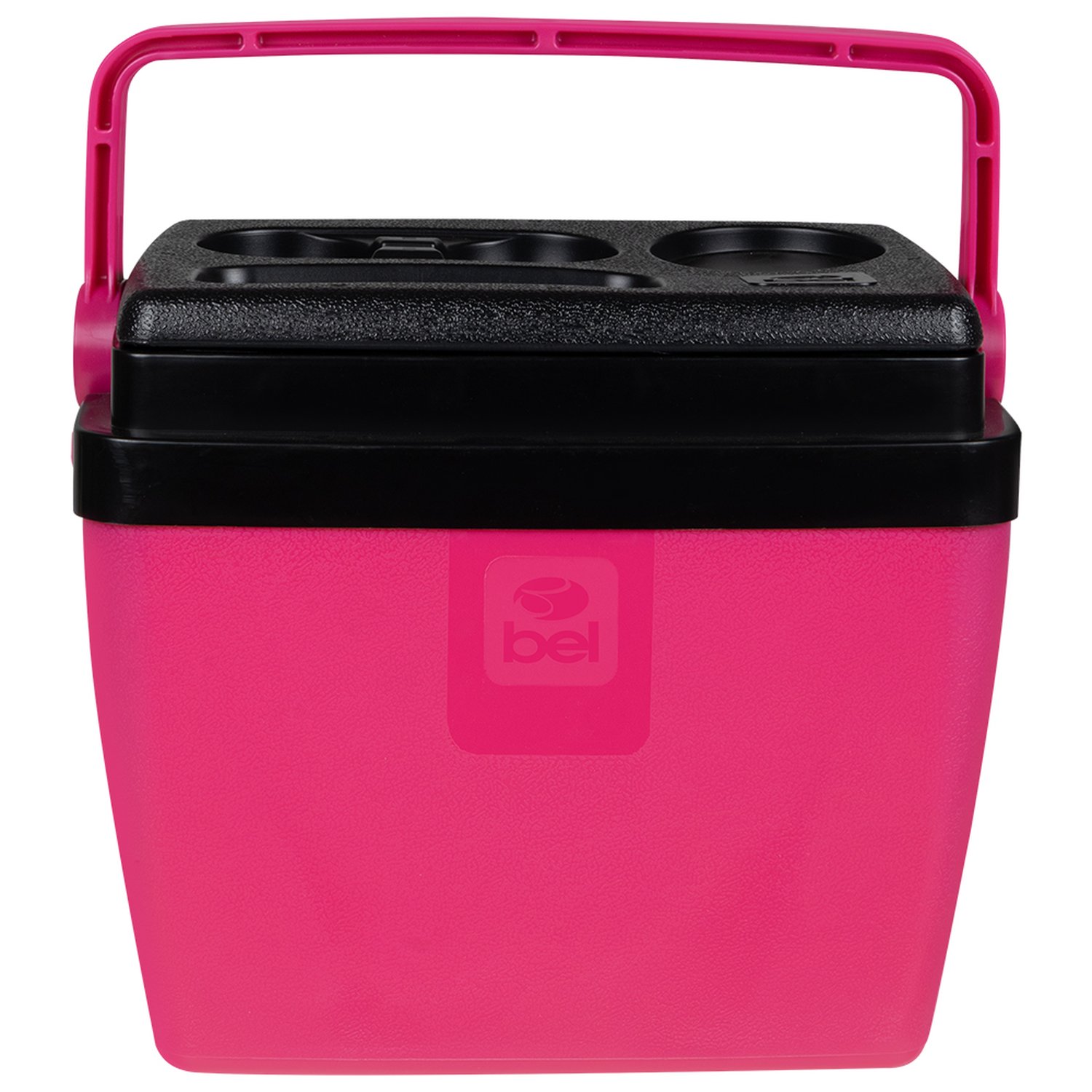 Caixa Térmica 12 Litros Rosa E Preto Bel
