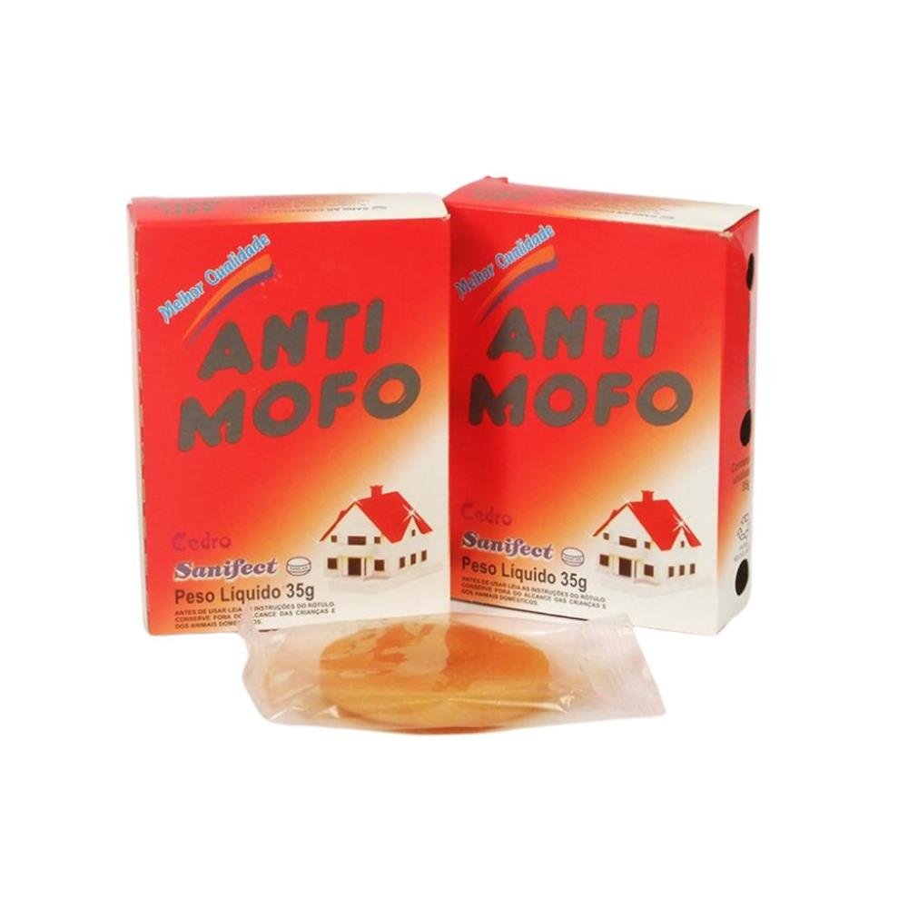Anti Mofo Cedro - Embalagem contém 1 pedra de 35g