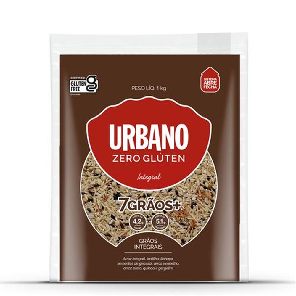 Arroz Urbano 7 Graos Embalagem 6X1Kg