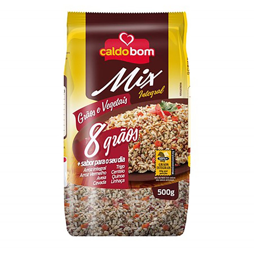 Mix de grãos e vegetais 500g - caldo bom (Embalagem contém 6 unidades)