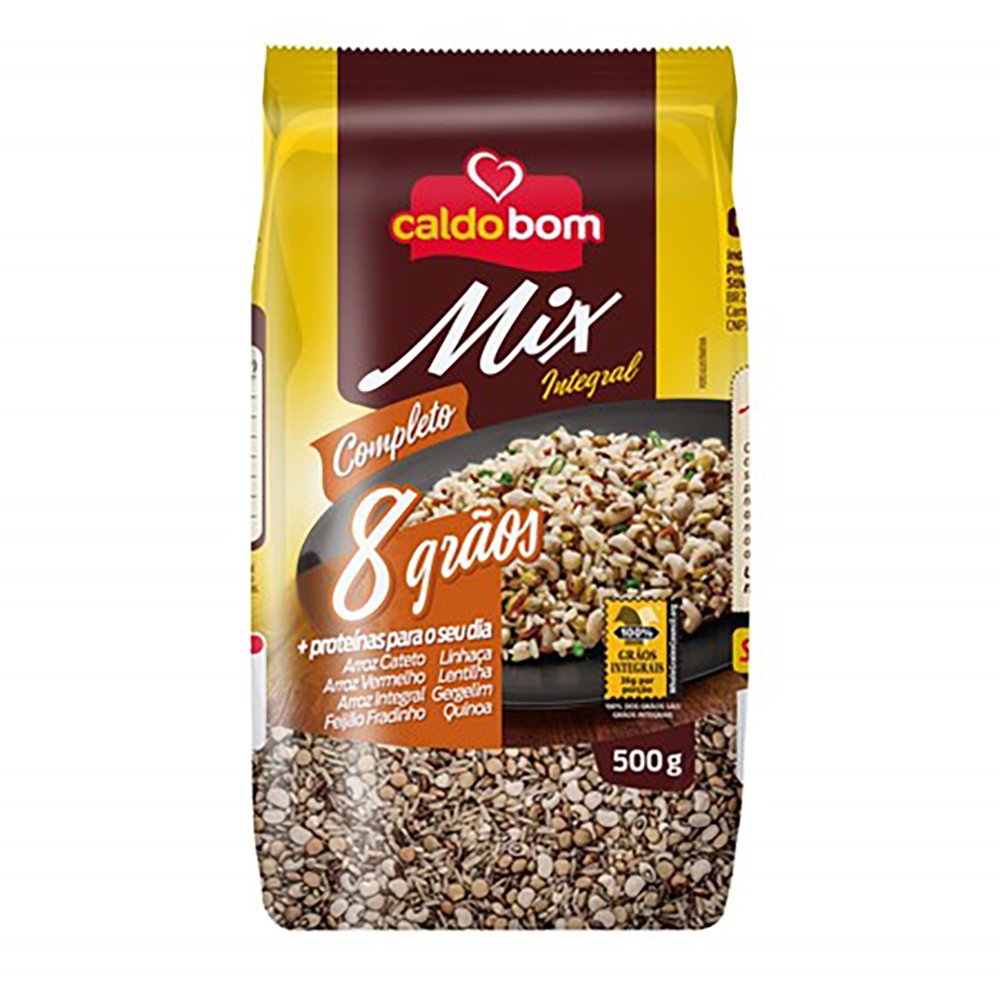 Mix de grãos proteína 500g - caldo bom (Embalagem contém 6 unidades)