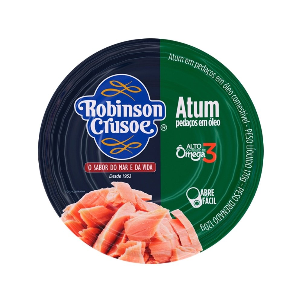 Atum Pedaços Robinson Crusoe Óleo 170g