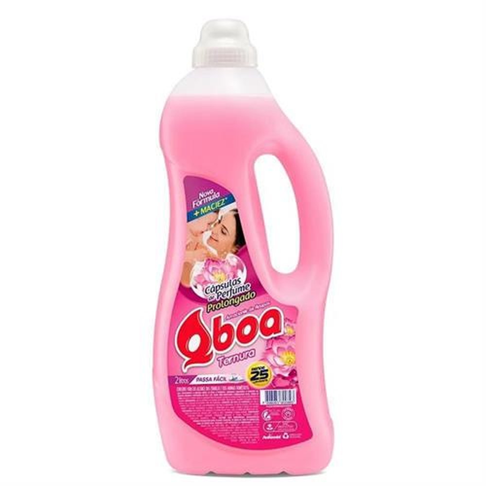 Amaciante Qboa Maciez Ternura Rosa - 1X2000ML