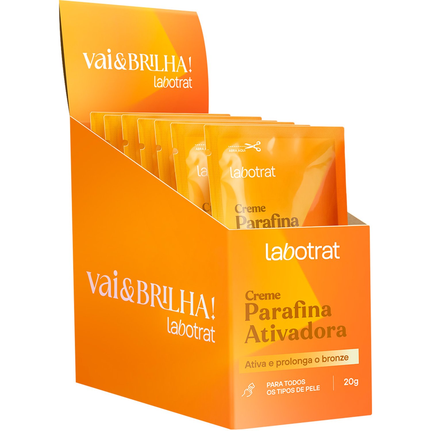 Creme Parafina Ativadora Cenoura & Urucum Labotrat 12X20g