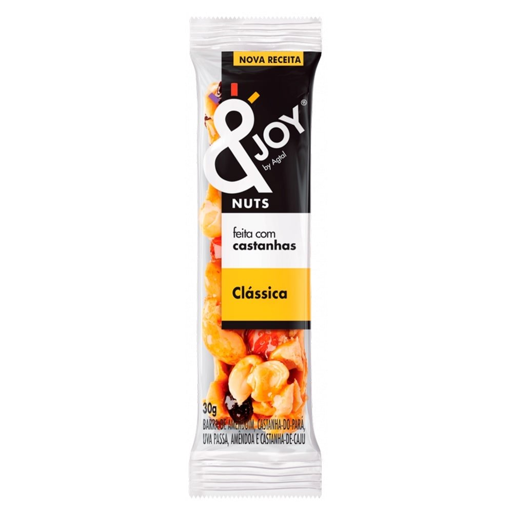 Barra de Cereal Nuts & Joy Original 30g Embalagem c/ 12 Unidades