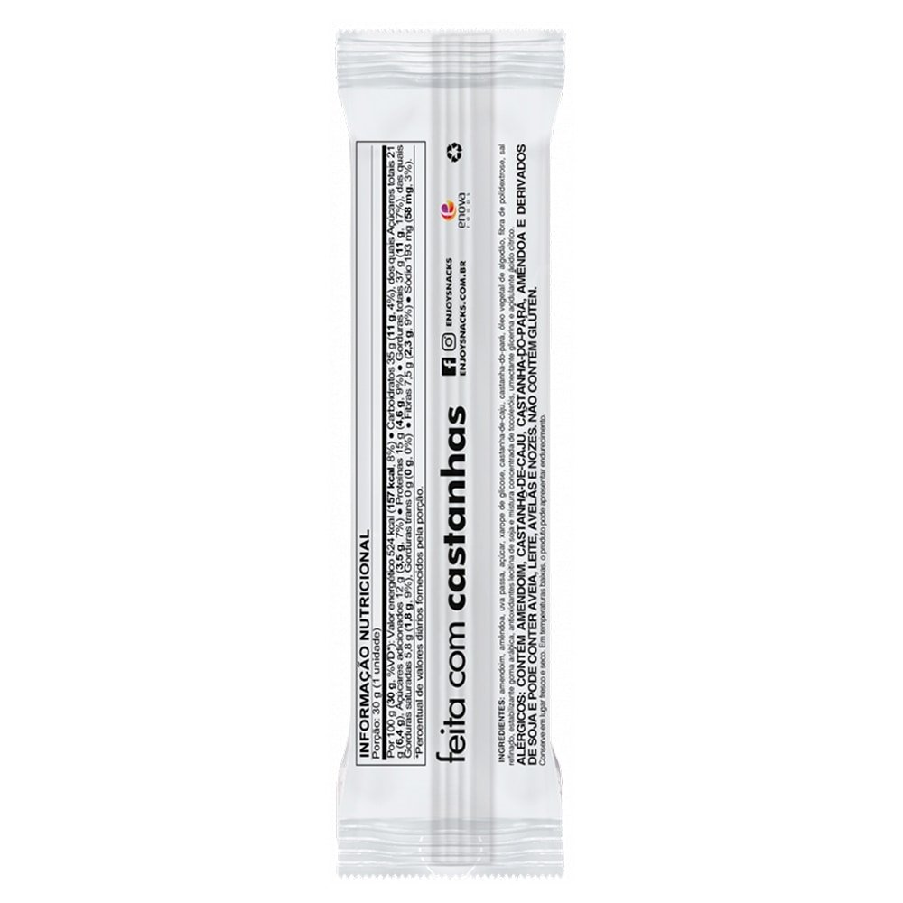 Barra de Cereal Nuts & Joy Original 30g Embalagem c/ 12 Unidades