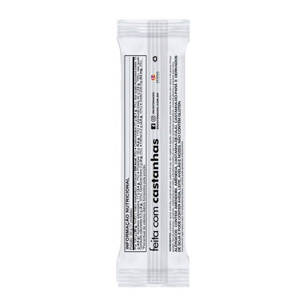 Barra de Cereal Nuts & Joy Sementes 30g Embalagem c/ 12 Unidades