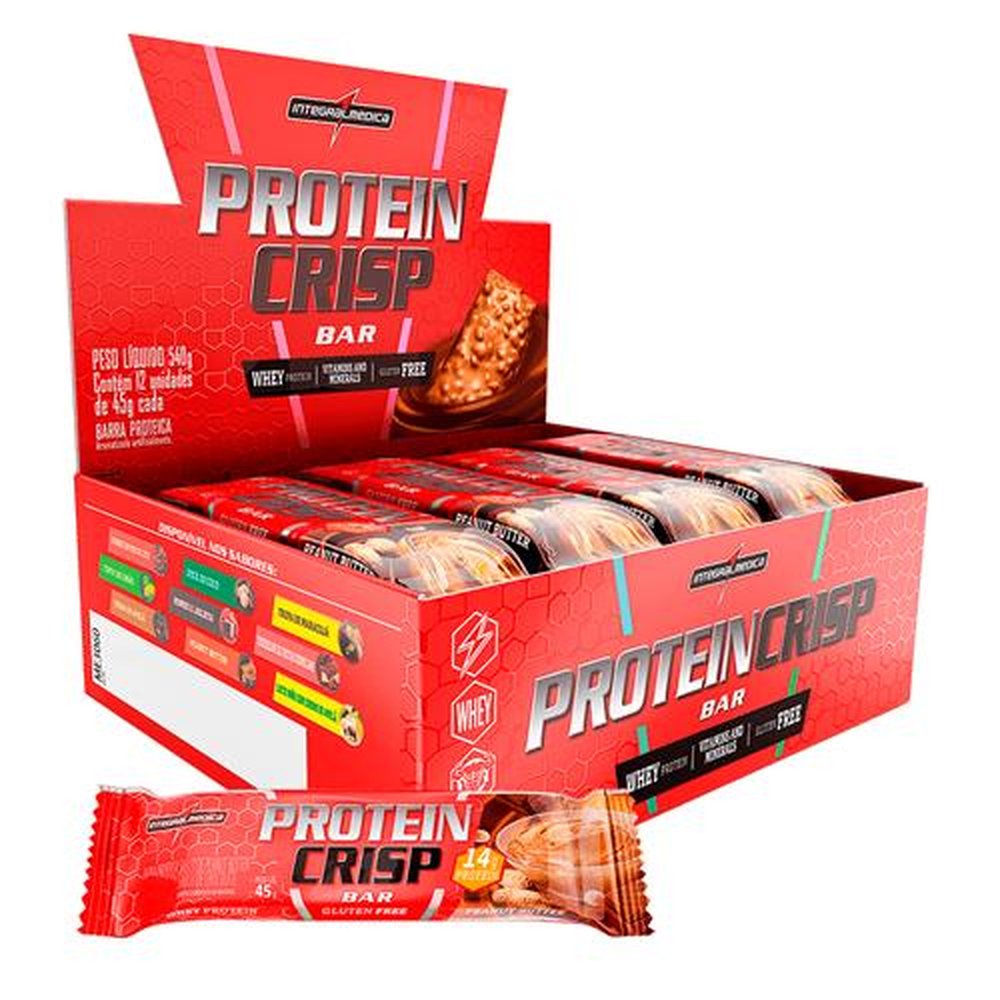 Protein Crisp Bar Peanut Butter - 12 un