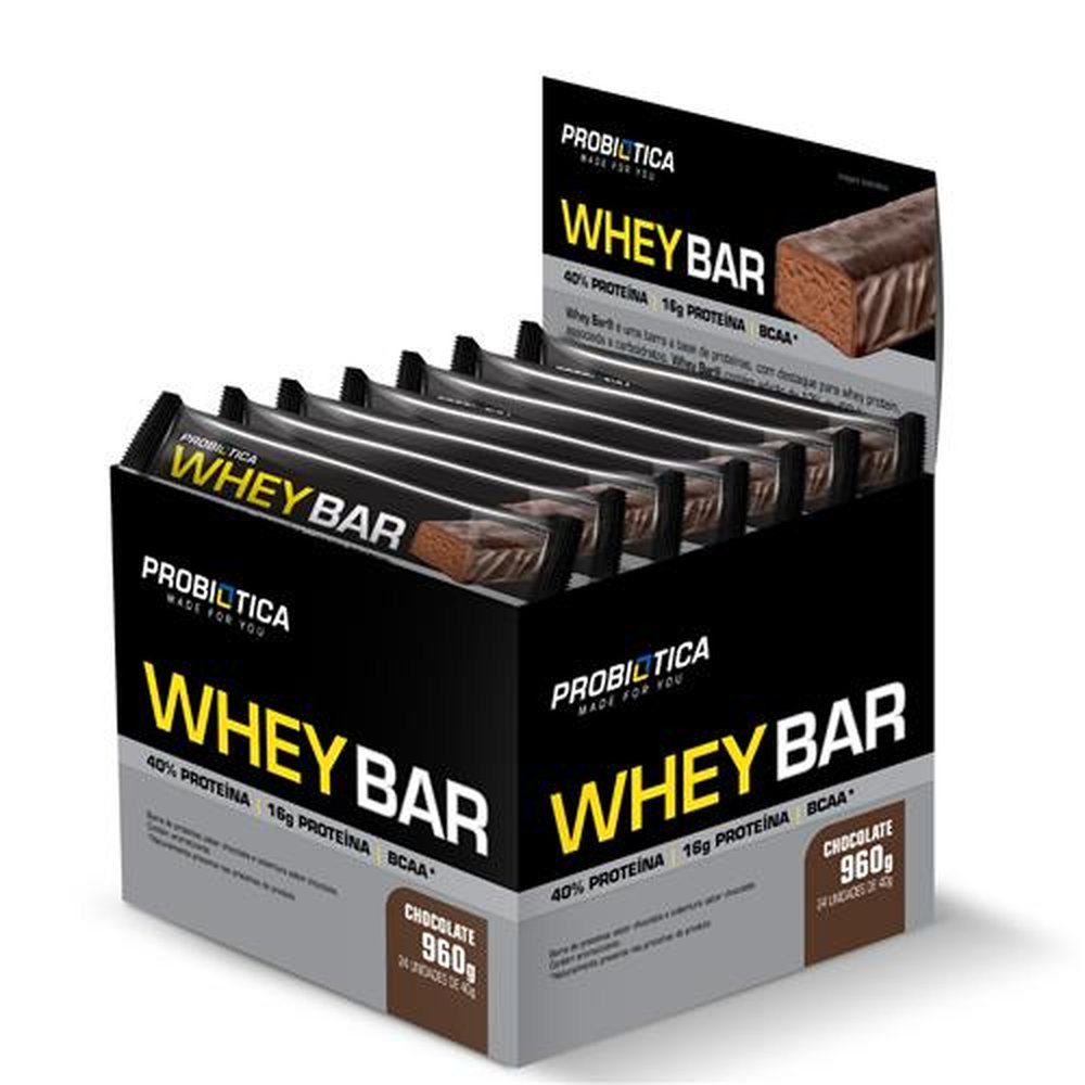 Whey Bar Chocolate 40g Probiotica Display 24x40g