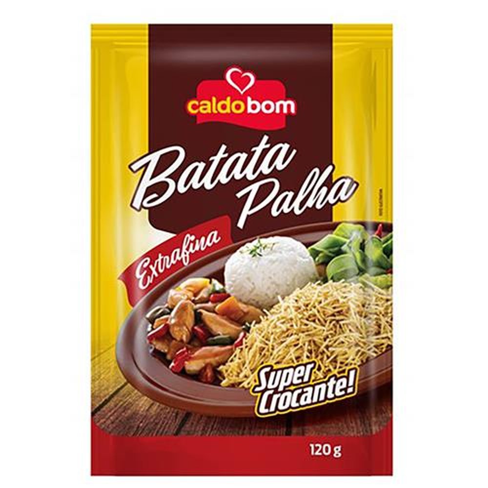 Batata palha extra fina 120g - caldo bom (Embalagem contém 24 unidades)