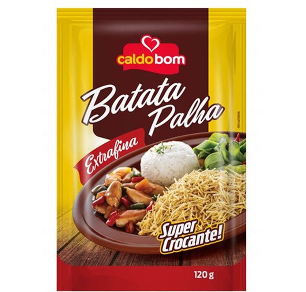 Batata palha extra fina 120g - caldo bom (Embalagem contém 24 unidades)
