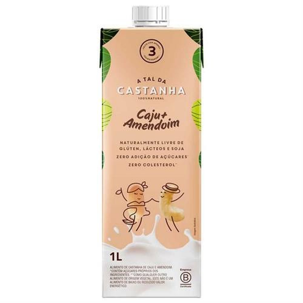 Alimento de Castanha de Caju+Amendoim 1L
