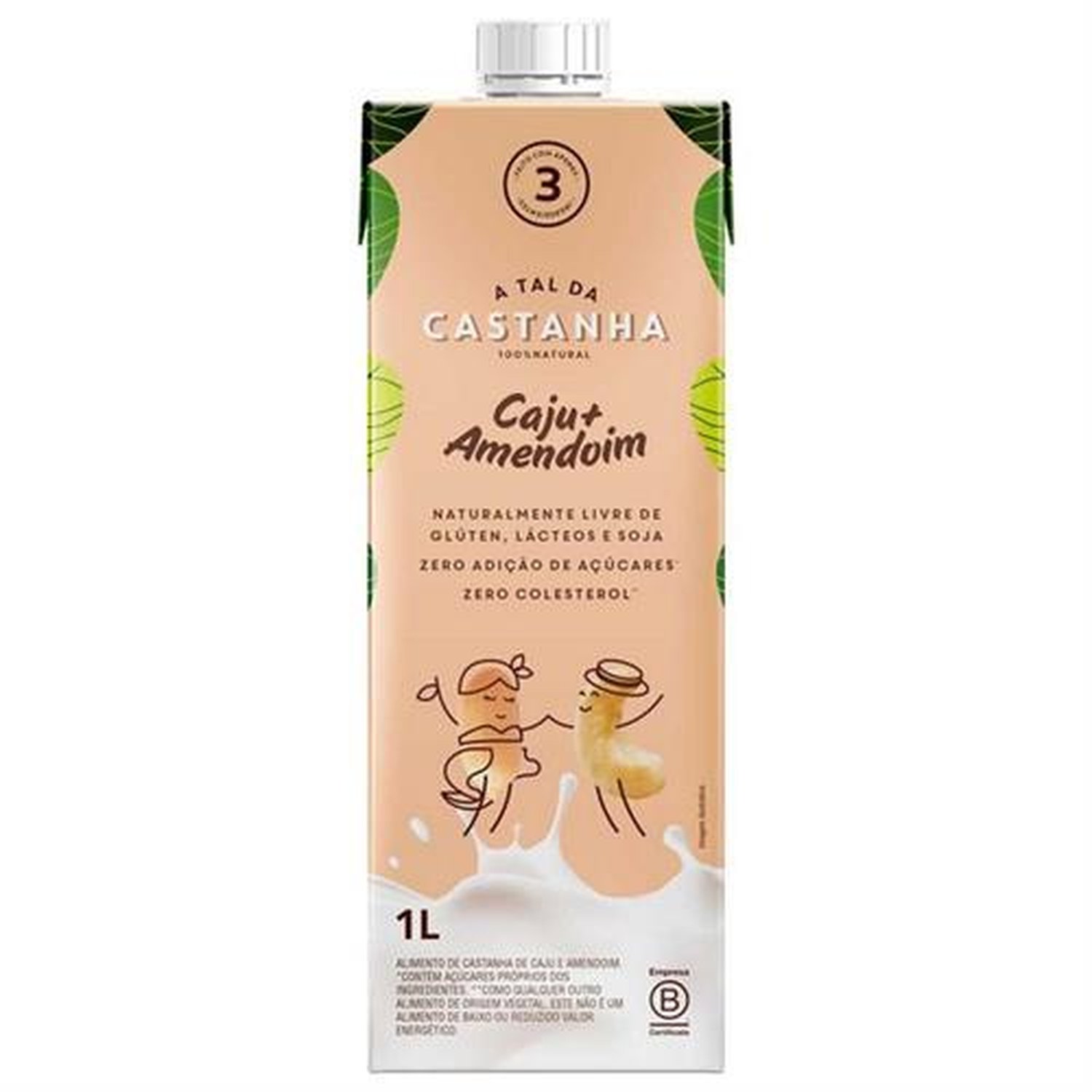 Alimento de Castanha de Caju+Amendoim 1L