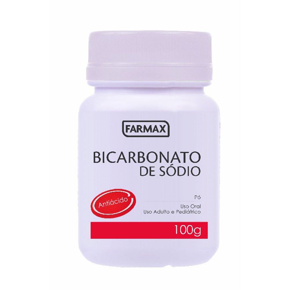 Bicarbonato De Sodio Pote 100 Gramas -12X1- - FARMAX