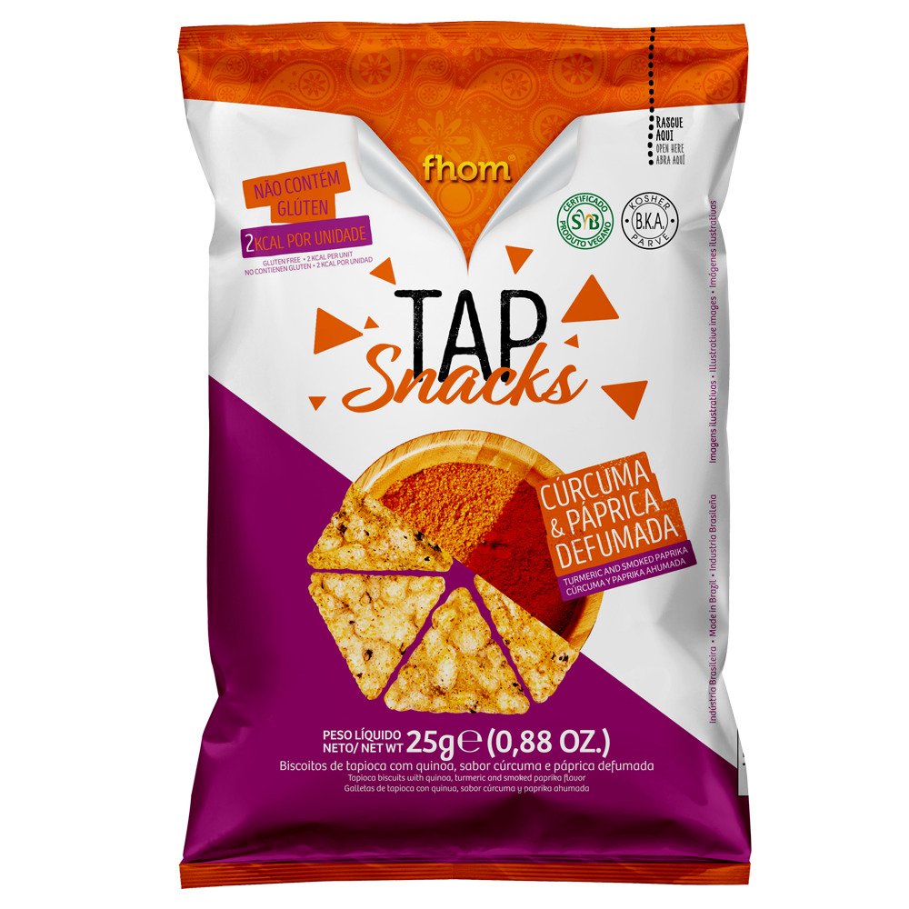 Tap Snack Cúrcuma e Páprica Defumada 25g