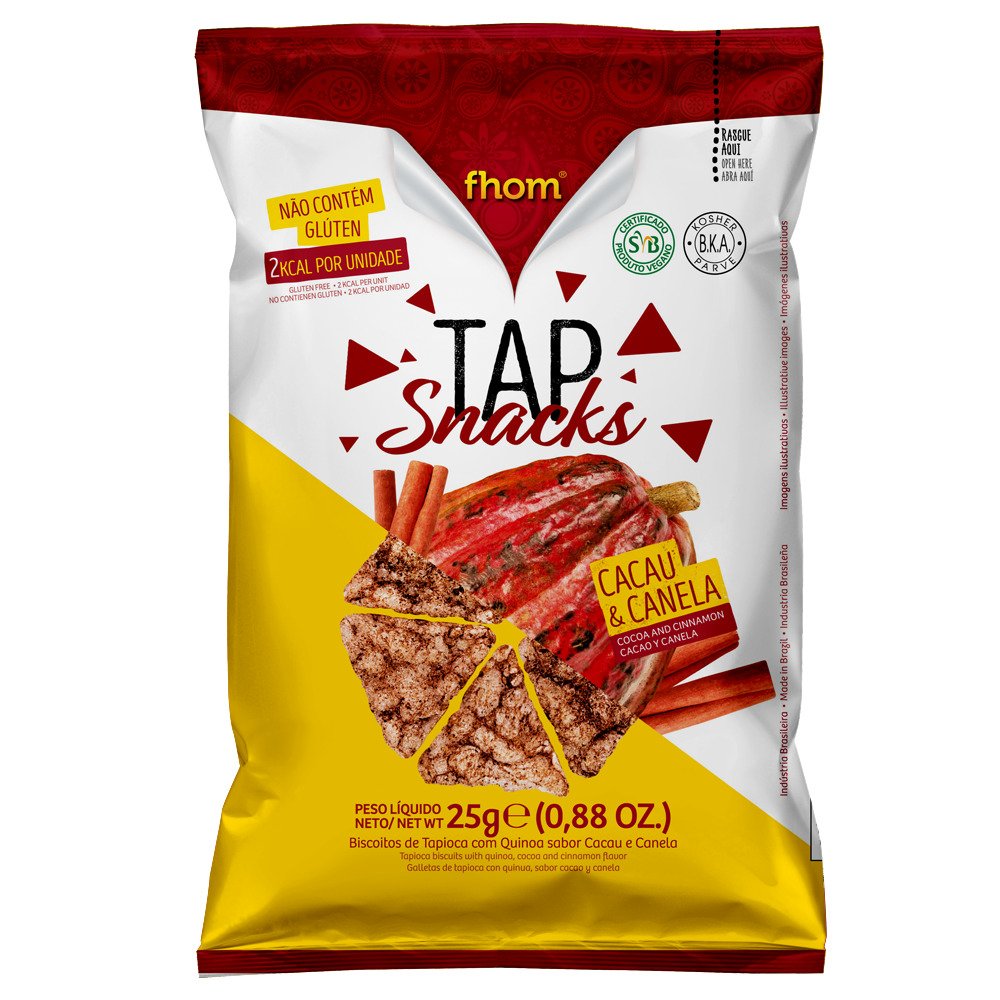 Tap Snack Cacau e Canela 25g