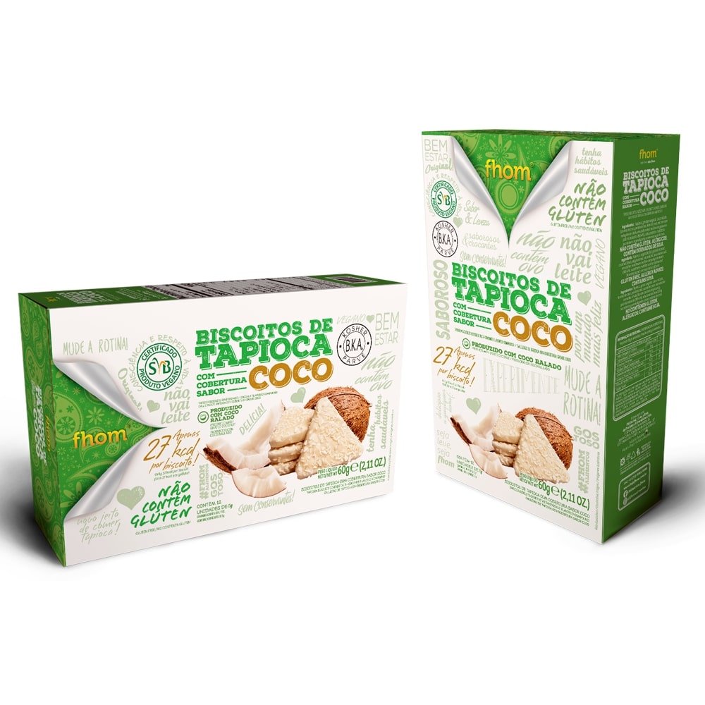 Biscoito de Tapioca com Coco 60g