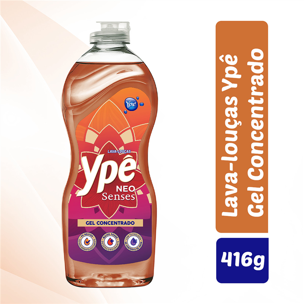 Lava-Louças Gel Concentrado Neutro + Ypê Squeeze 406G