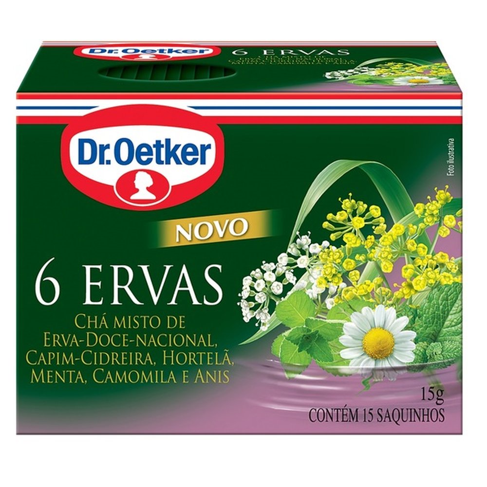 Cha 6 Ervas Dr.Oetker 15g Com 15 Saches
