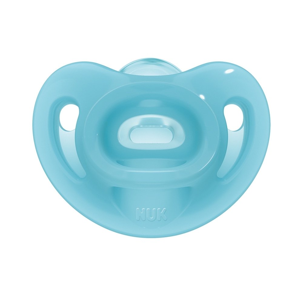 Chupeta Nuk Sensitive Soft 100 Silicone Tamanho 2 Azul
