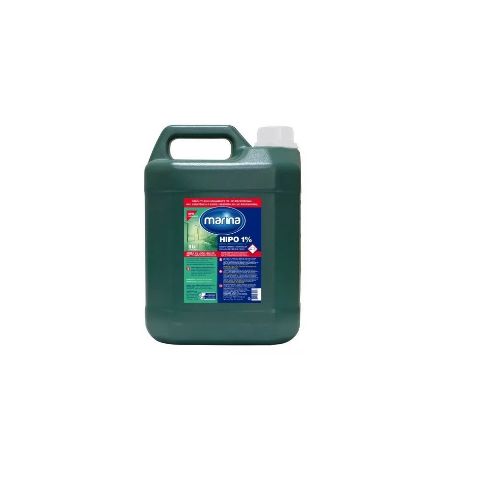Hipoclorito De Sodio 1% 5L Marina.