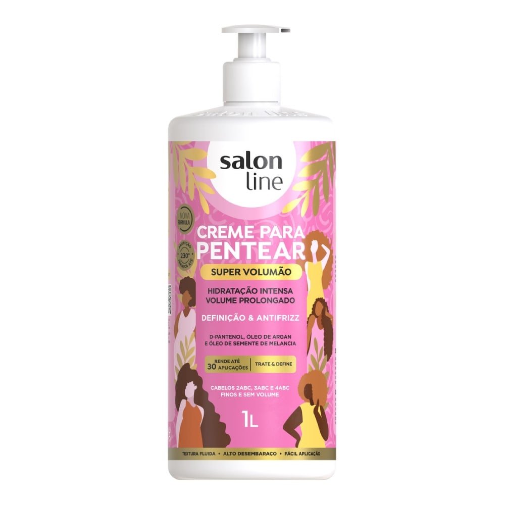 Creme para Pentear Salon Line Super Volumão 1L