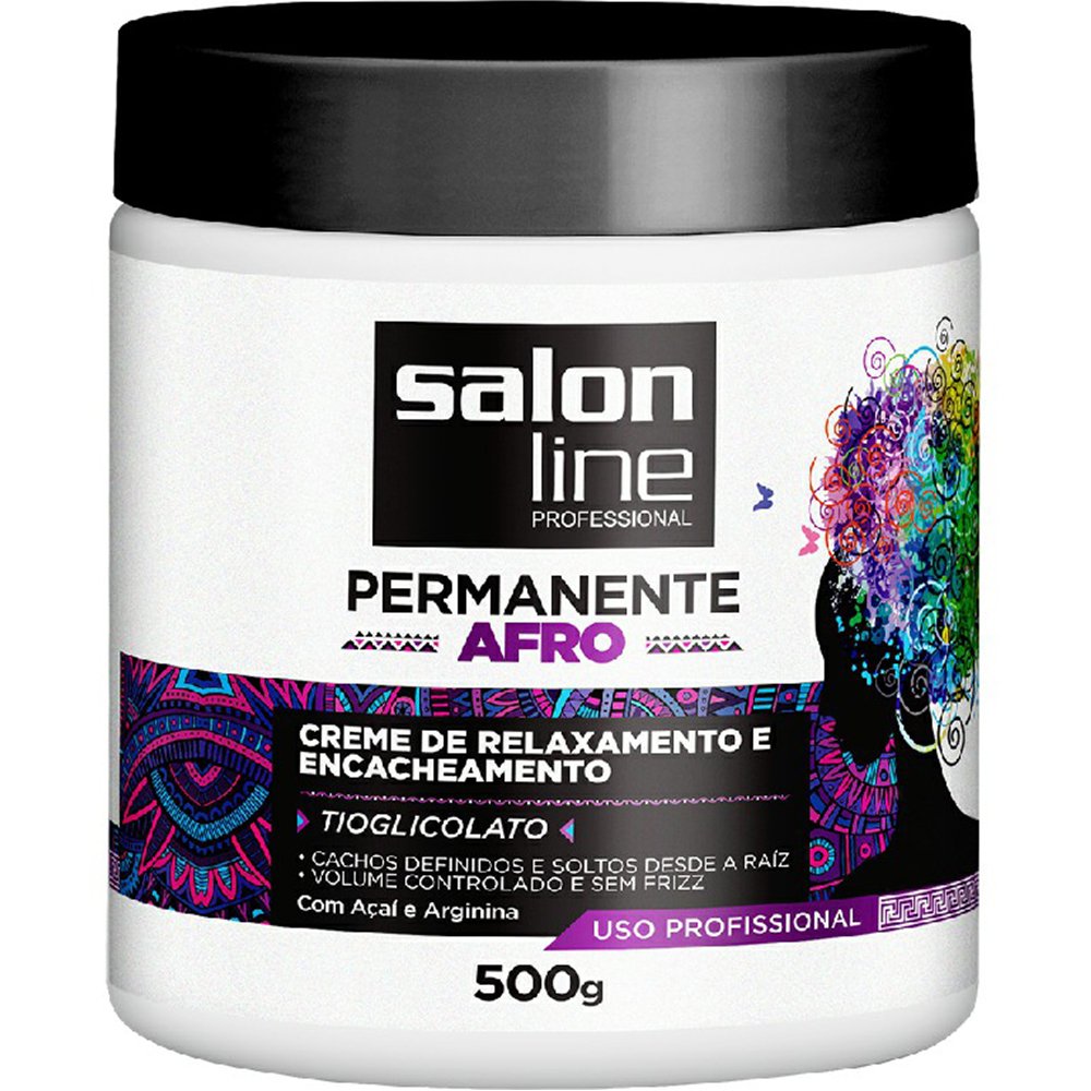 Creme Relaxante Permanente Afro Salon Line 500g