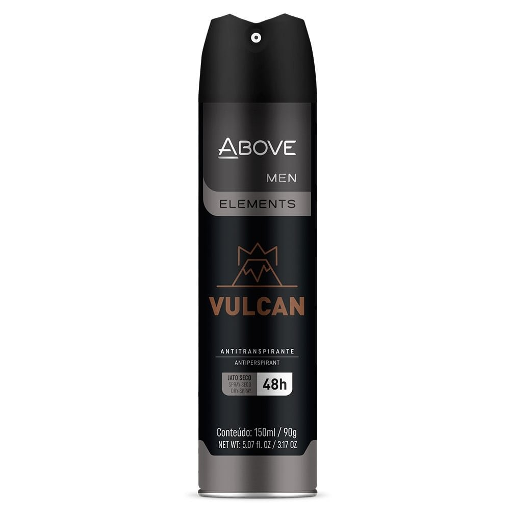 Desodorante Above Aerossol Men Elements Vulcan 150ml