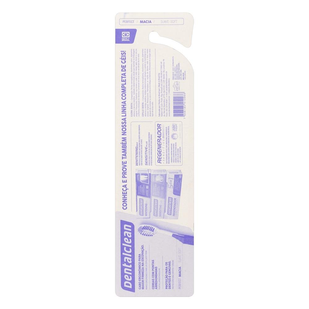 Escova Dental Macia Dentalclean Perfect 2 Unidades