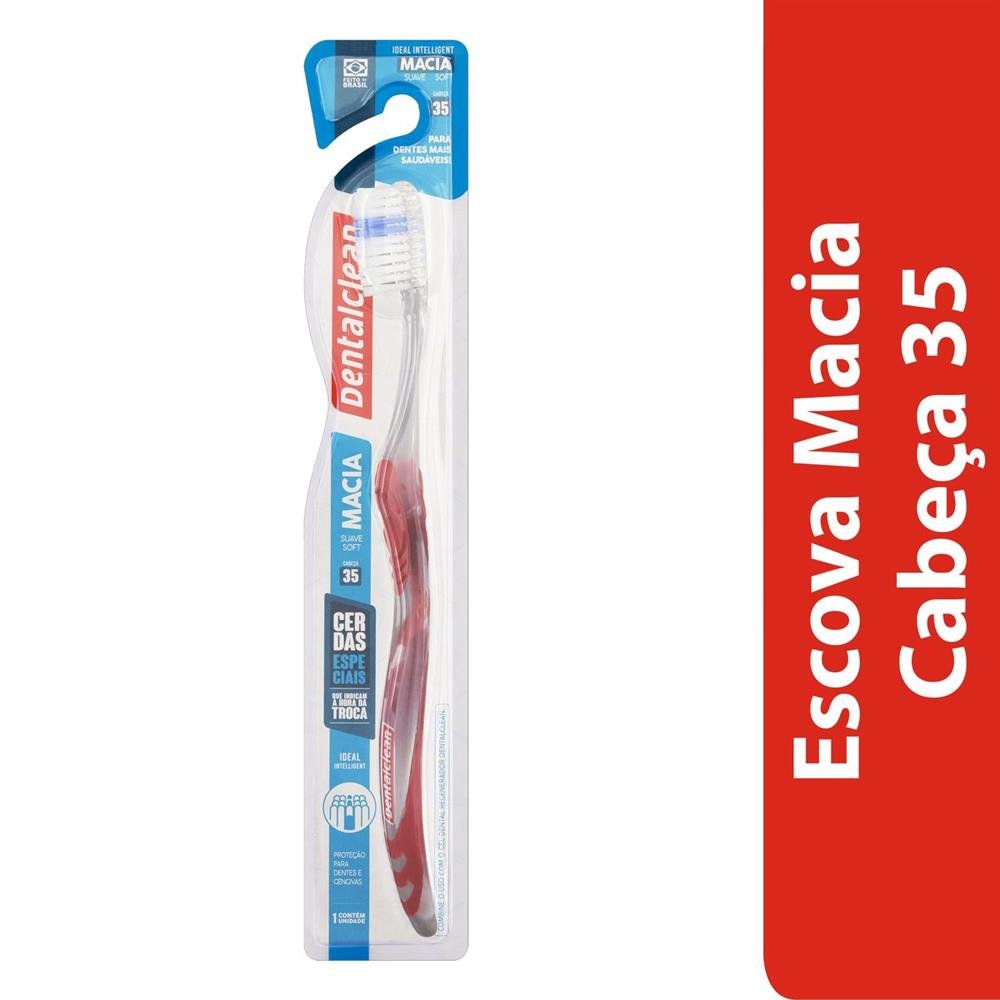Escova Dental Macia Dentalclean Ideal Intelligent Cabeça 35