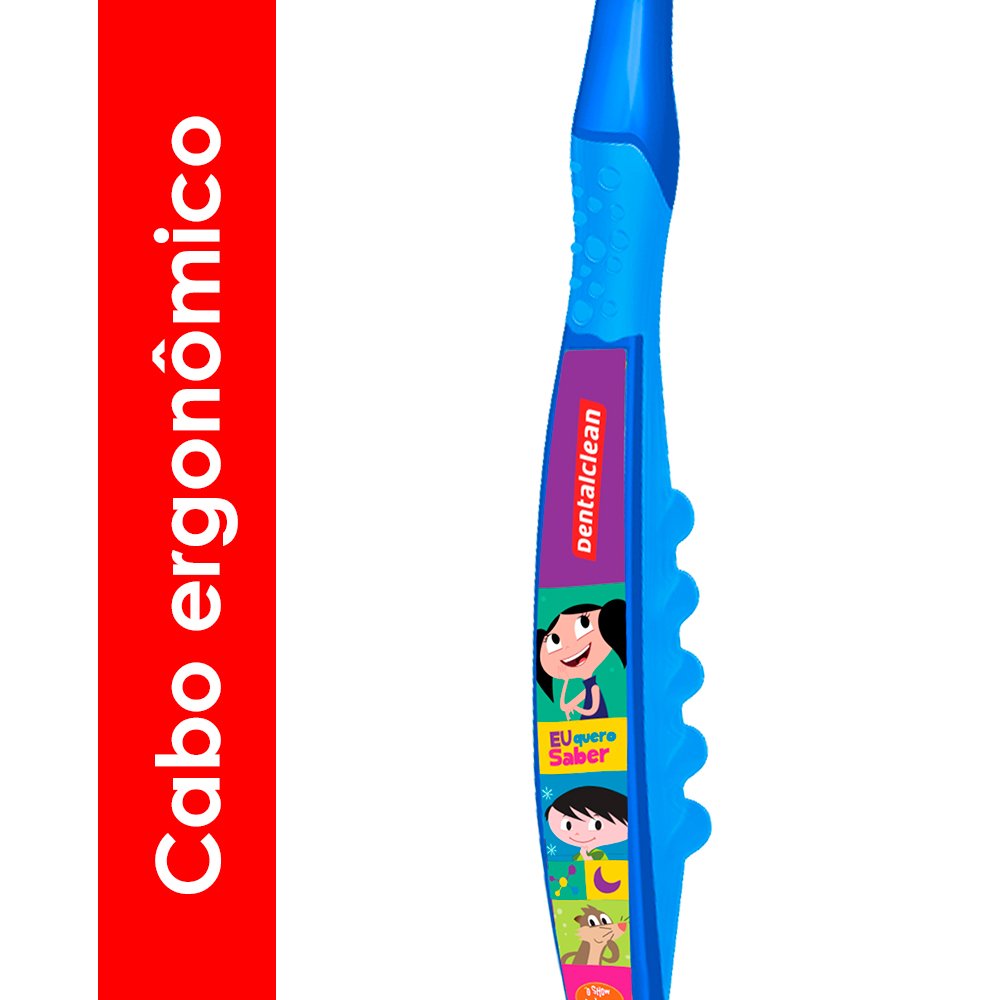 Escova Dental Infantil Macia com Estojo O Show da Luna Dentalclean