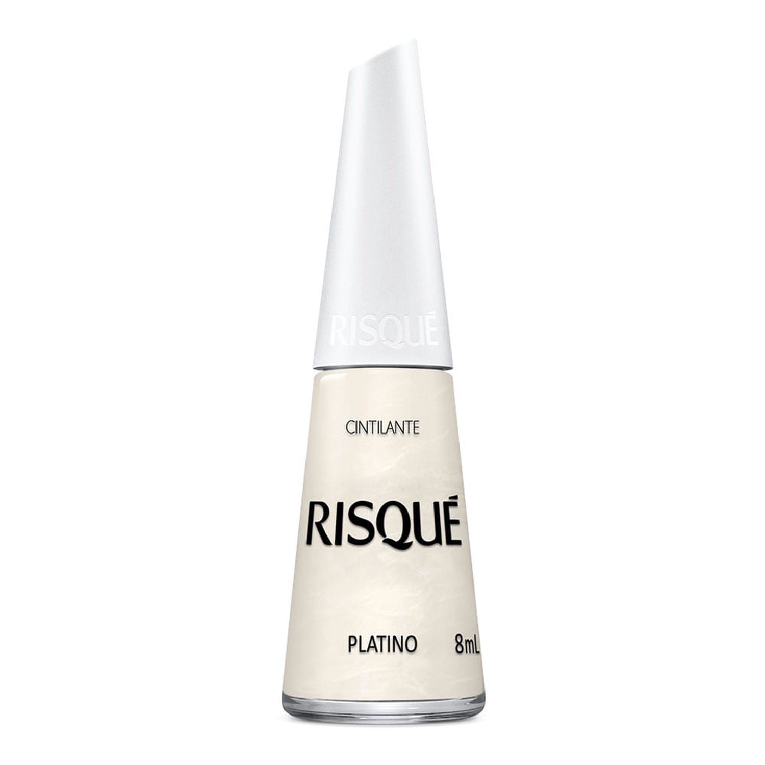 Esmalte Risque 8Ml Cintilante Platino Com 6