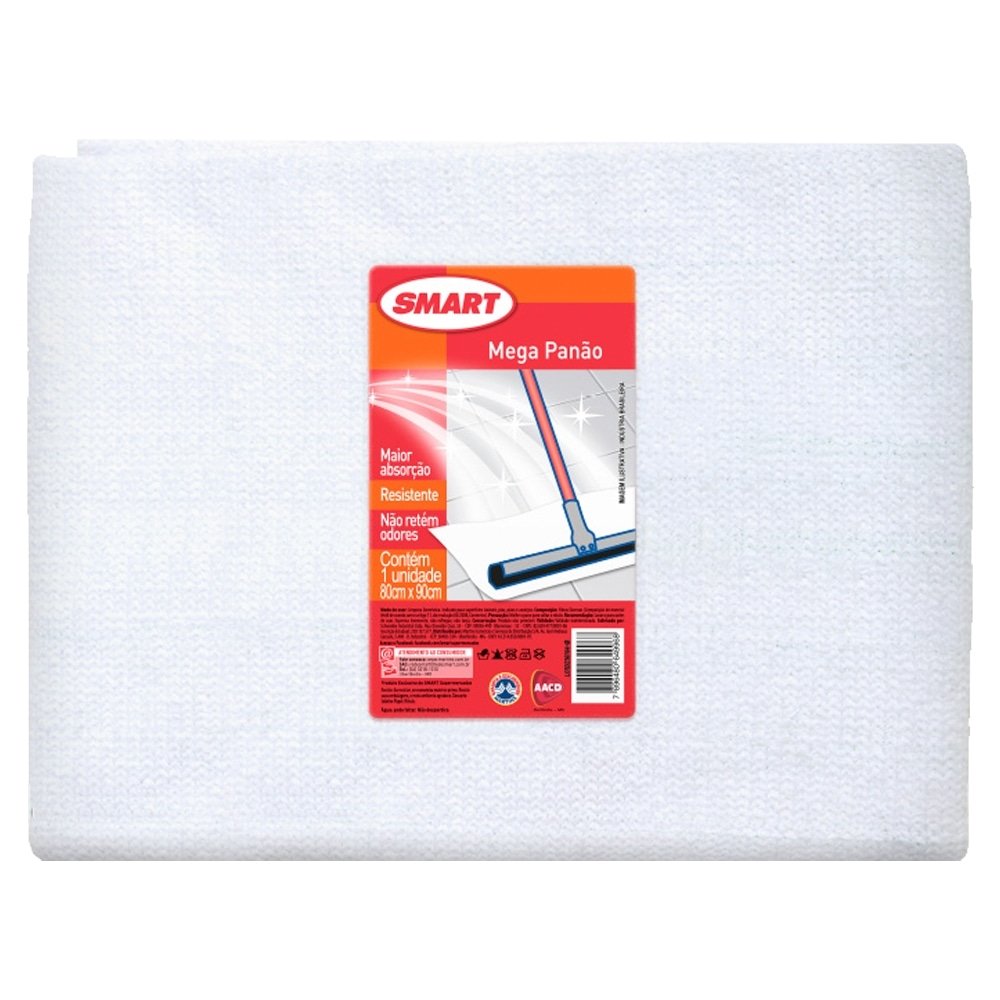 Mega Pano Alvejado para Limpeza 80X90cm Smart