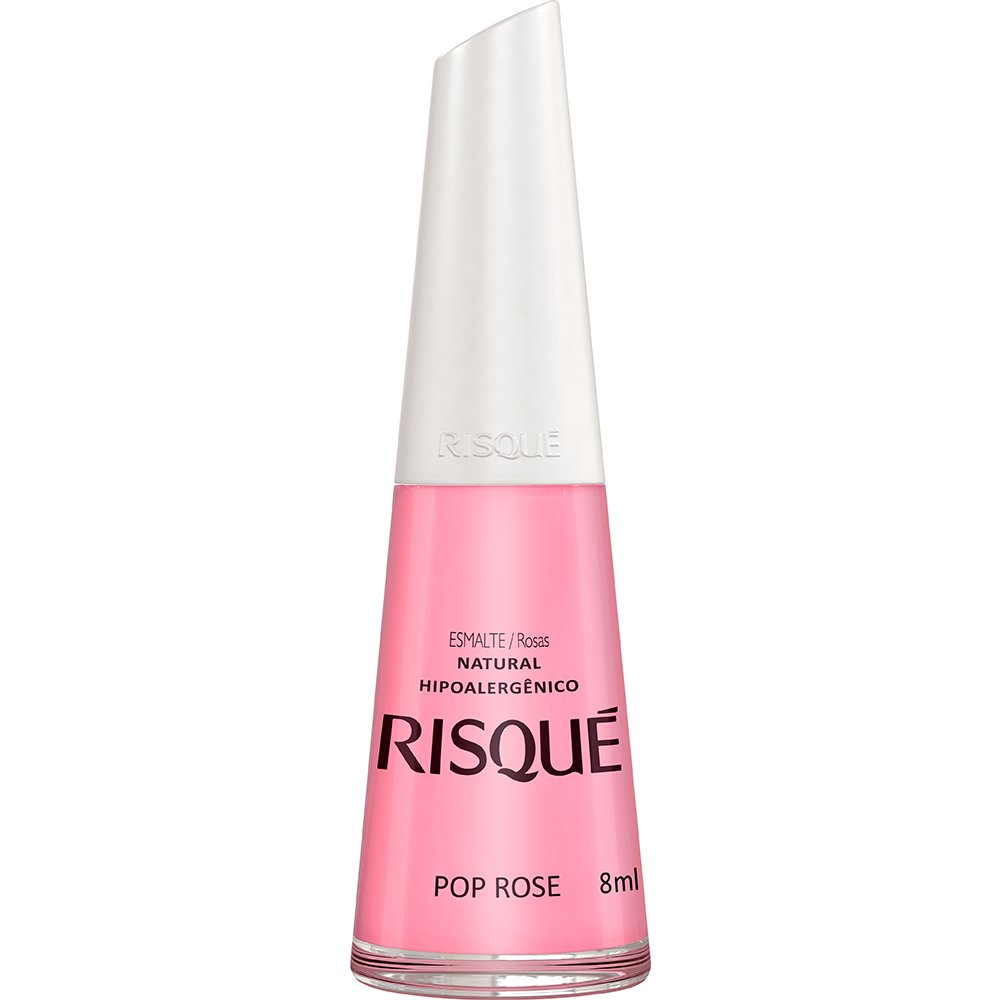 Esmalte Risque Natural Pop Rose Nu
