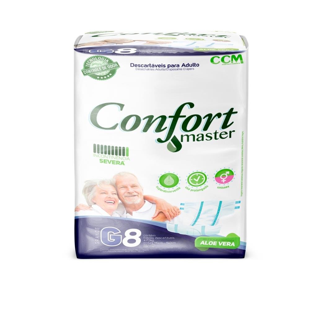 Fraldas Confort Master Regular G 8X8