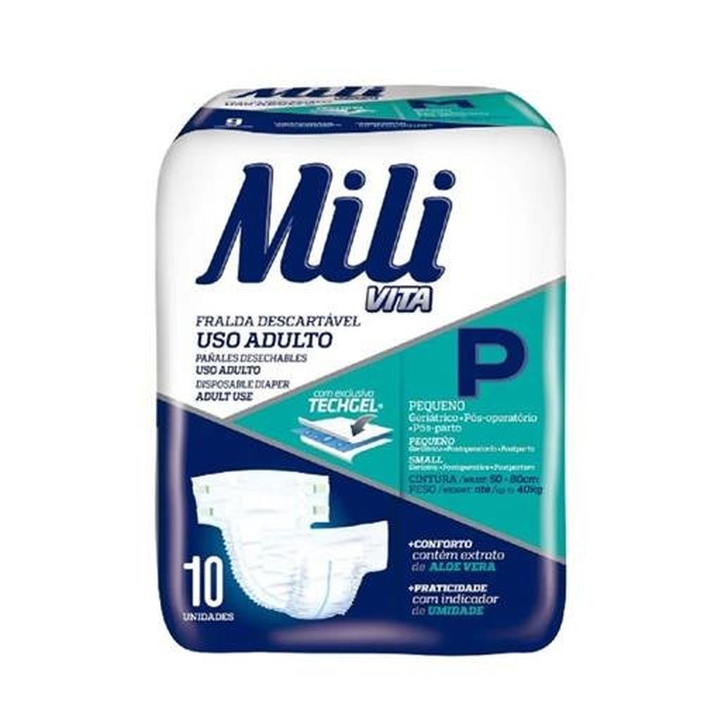 Fralda Mili Adulto 10Un Vita P
